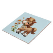 キュートポニー食べデイジー タイル (側面)