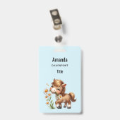 キュートポニー食べデイジー バッジ (Back with Clip)