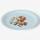 キュートポニー食べデイジー ペーパープレート (アングル)