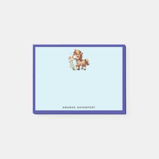 キュートポニー食べデイジー ポストイット (正面)