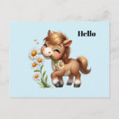 キュートポニー食べデイジー ポストカード (正面)