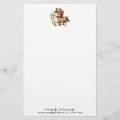 キュートポニー食べデイジー 便箋 (正面)