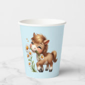 キュートポニー食べデイジー 紙コップ (正面)