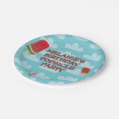 キュートポプシクル子供の誕生日紙プレート ペーパープレート (アングル)