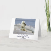 キュートポーラベアクブ&アークティックアイス誕生日 カード (裏面)