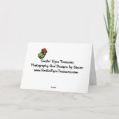 キュートポーランド誕生日カードパピーハート カード (裏面)