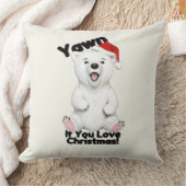 キュートポーラーベアークリスマス装飾用クッション クッション (ブランケット)