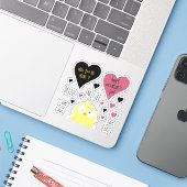 キュートマイニングマイニングマイニングコレクションチキンテーマ シール (ノートパソコンとiPhone)