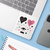 キュートマイニングマイニングマイニングコレクション牛テーマ シール (ノートパソコンとiPhone)