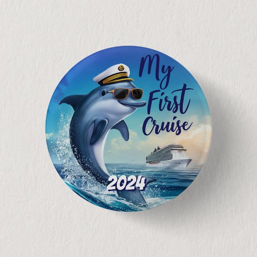 キュートマイファーストクルーズカスタム 缶バッジ (正面)