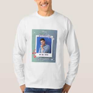 キュートマイボーイフレンド誕生日ギフトデザイン Tシャツ