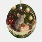 キュートマウスカスタム文字メタルオーナメント セラミックオーナメント (左)