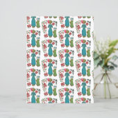 キュートマザーズデイフローラレッドローゼスクラップブック紙 (スタンド正面)