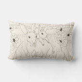 キュートマザーベビーバニーラビット ランバークッション (裏面)