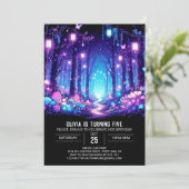 キュートマジカルウッドランドデジタル誕生日 招待状 (スタンド正面)