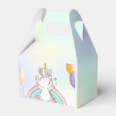 キュートマジカルレインボーユニコーンハッピーバースデーパーティー フェイバーボックス (裏面サイド)