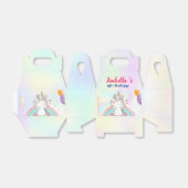 キュートマジカルレインボーユニコーンハッピーバースデーパーティー フェイバーボックス (折り畳みなし)