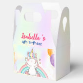 キュートマジカルレインボーユニコーンハッピーバースデーパーティー フェイバーボックス (オープン)