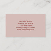 キュートマスタイリッシュニキュリストネイルアーティストネイルサロン 名刺 (裏面)