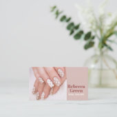 キュートマスタイリッシュニキュリストネイルアーティストネイルサロン 名刺 (スタンド正面)