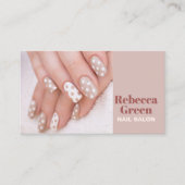 キュートマスタイリッシュニキュリストネイルアーティストネイルサロン 名刺 (正面)