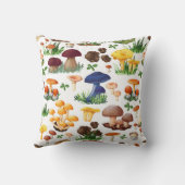 キュートマッシュルームイラストレーション クッション (裏面)