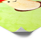 キュートマッシュルームスケッチ ポスター (角)