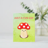 キュートマッシュルームスケッチ ポストカード (スタンド正面)