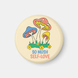 キュートマッシュルームソムッシュセルフラブカラフル文字 マグネット