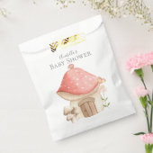 キュートマッシュルームハウスガーデンテーマベビーシャワー フェイバーバッグ (封をした状態)