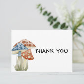 キュートマッシュルームフラットサンキューカード サンキューカード (スタンド正面)