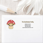 キュートマッシュルーム差出人住所ラベル ラベル (インサイチュ)