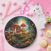 キュートマッシュルーム紙プレート ペーパープレート (パーティー)