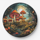 キュートマッシュルーム紙プレート ペーパープレート (正面)