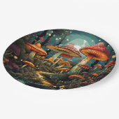 キュートマッシュルーム紙プレート ペーパープレート (アングル)