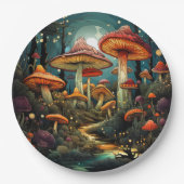 キュートマッシュルーム紙プレート ペーパープレート (正面)