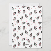 キュートマナティクリスマスフラットホリデーカード シーズンカード (裏面)