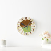 キュートマフィンタイムマンガックファーストマスコット ラウンド壁時計 (ホーム)