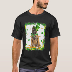 キュートマリノワドッグSt patricks dayアイリッシュシャムロックB Tシャツ