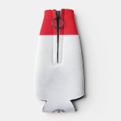 キュートマンガブラックナースブルネットブラウンアイズカスタム ボトルクーラー (裏面)