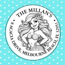 キュートマーメイドパーティーテーマ セルフインキングスタンプ