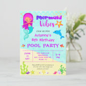 キュートマーメイドビベス誕生日プールパーティー 招待状 (スタンド正面)