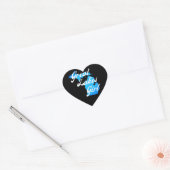 キュートミシガン素晴らしレイクスガール ハートシール (封筒)