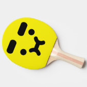 キュートミックスポーティ顔イエロー卓球ラケット 卓球ラケット (横)