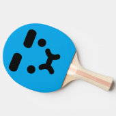 キュートミックスポーティ顔ブルー卓球ラケット 卓球ラケット (横)