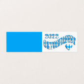 キュートミニパーティの招待状オクトーバーフェスト2022 名刺 (外部フラット)