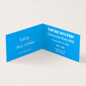 キュートミニパーティの招待状オクトーバーフェスト2022 名刺 (内部)