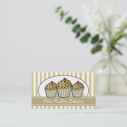 キュートミニマフィンベーキング菓子 名刺 (スタンド正面)