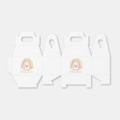 キュートミニマルニュートラルボーホレインボーベビーシャワー フェイバーボックス (折り畳みなし)