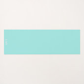 キュートミントグリーンと赤面ピンクディアゴナルストライプ ヨガマット (裏面(横))